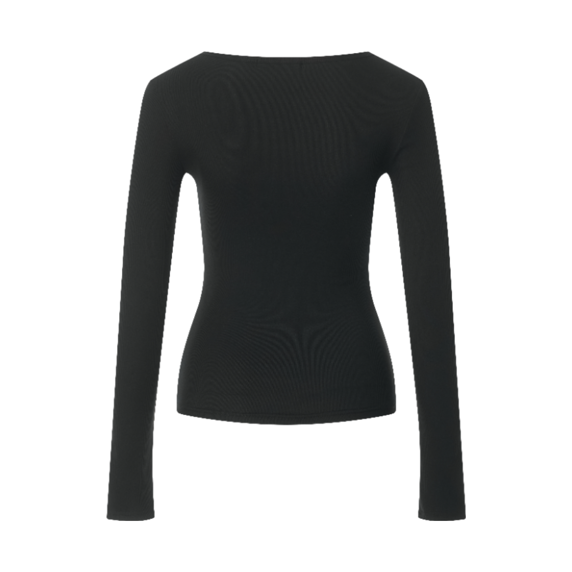 이유씨티 소프트 텐셀 베이직 롱 슬리브 티 -블랙(EUCT Soft Tencel Basic Long Sleeve Tee - Black) - 2