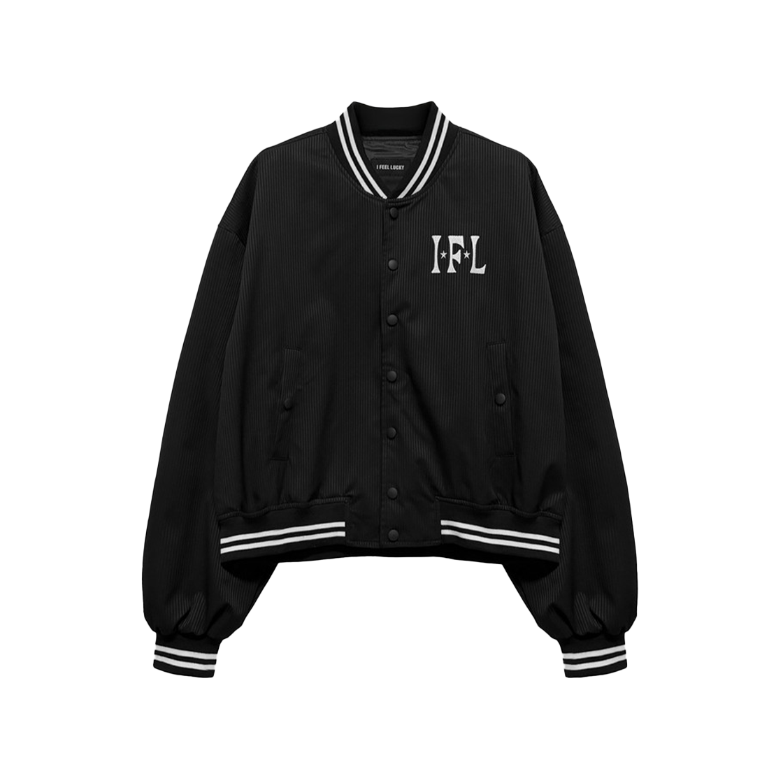 a67 I FEEL LUCKY IFL Unicorn Stadium Jacket Black