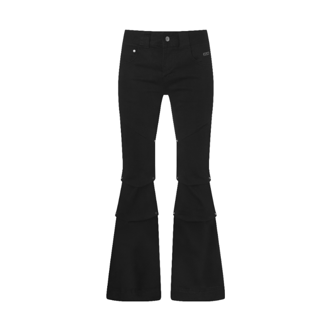 EU26SSPT05 EUCT Pintuck Rivet Flare Pants
