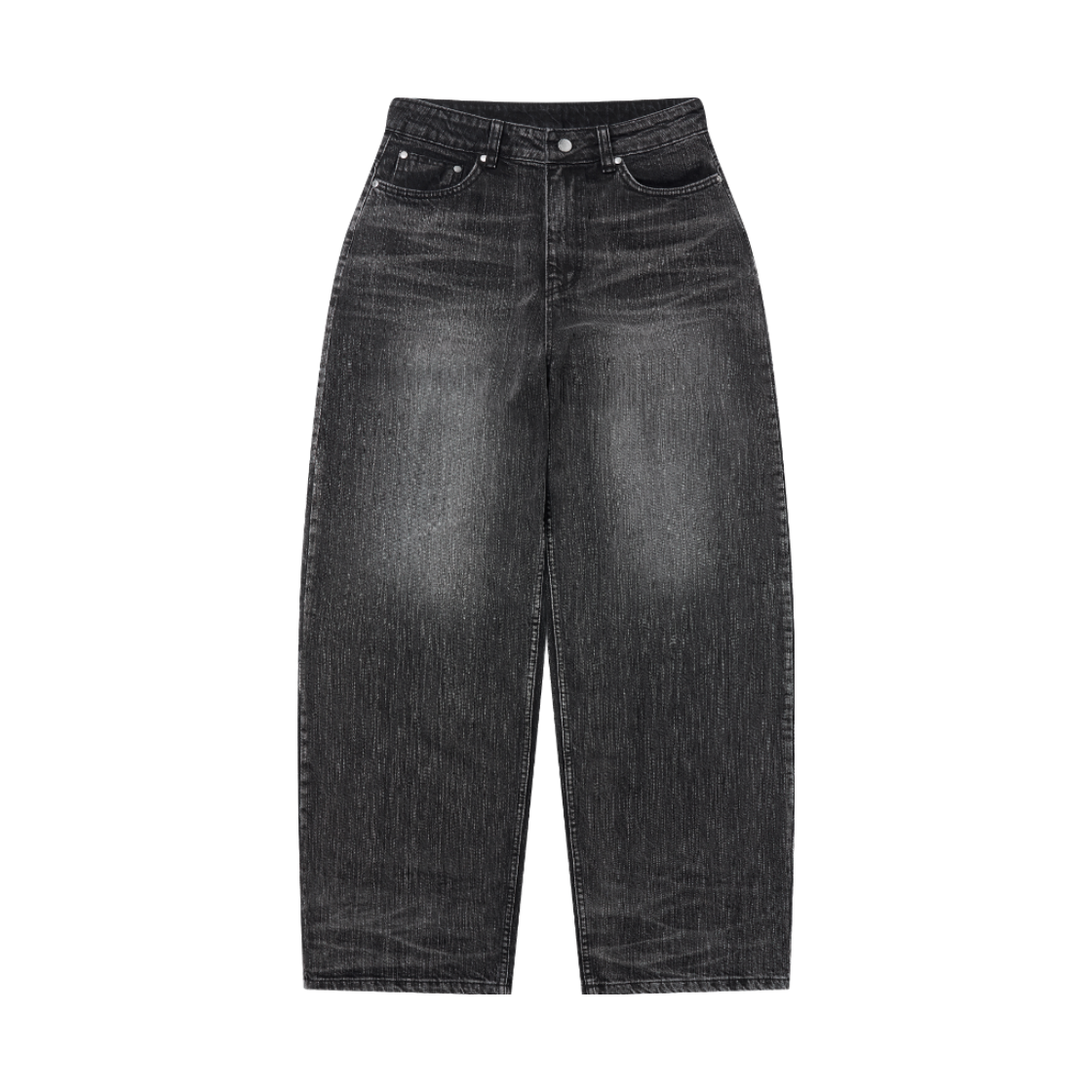 EU26SSPT07 EUCT Lettering Wide Washed Denim Pants