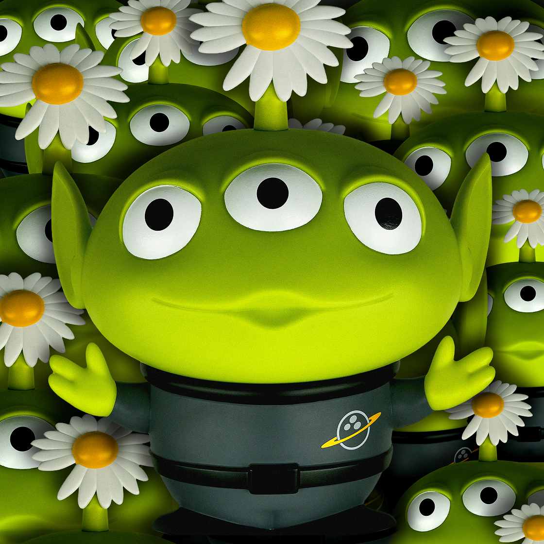 피스마이너스원 x 토이 스토리 더 퍼스트팬 컬렉터블 토이 알린(Peaceminusone x Toy Story The First Fan Collectable Toy Alien) - 4