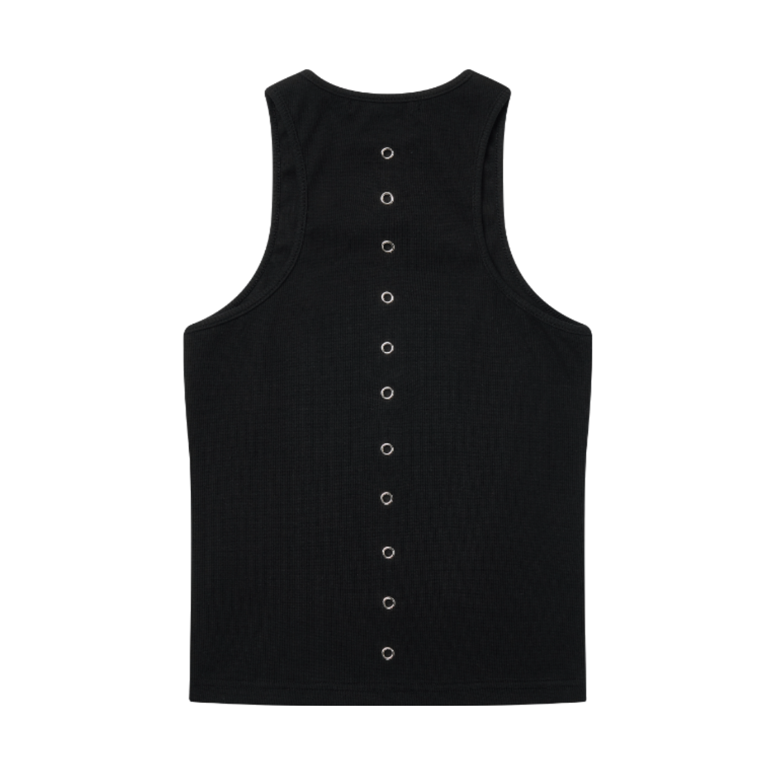 이유씨티 피어싱 아일렛 슬리브리스 - 블랙(EUCT Piercing Eyelet Sleeveless - Black) - 2