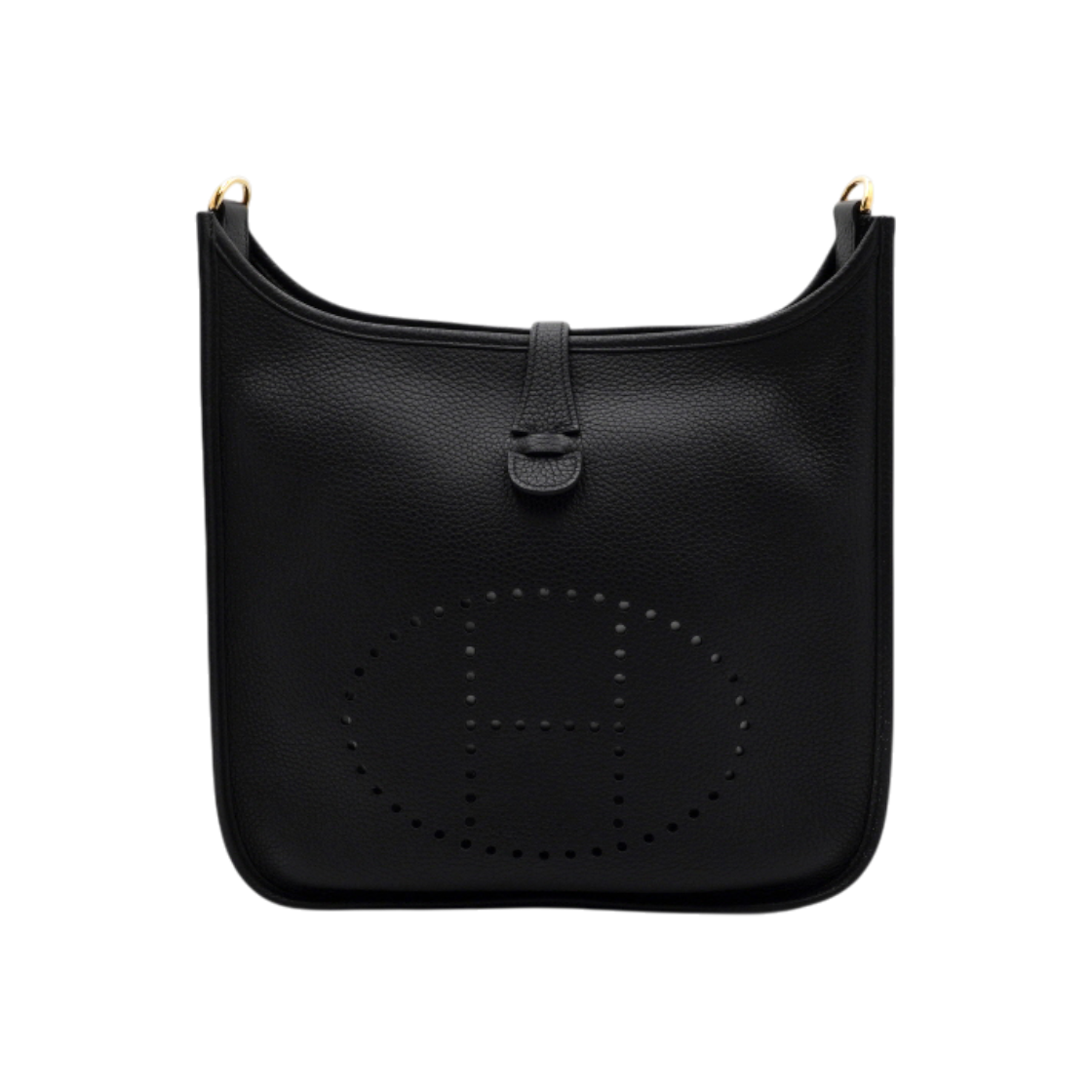 ITKQK8APAIKH Hermes H056277CC Black Noir Evelyne 29 Clemence Gold Hardware Shoulder Crossbody Bag