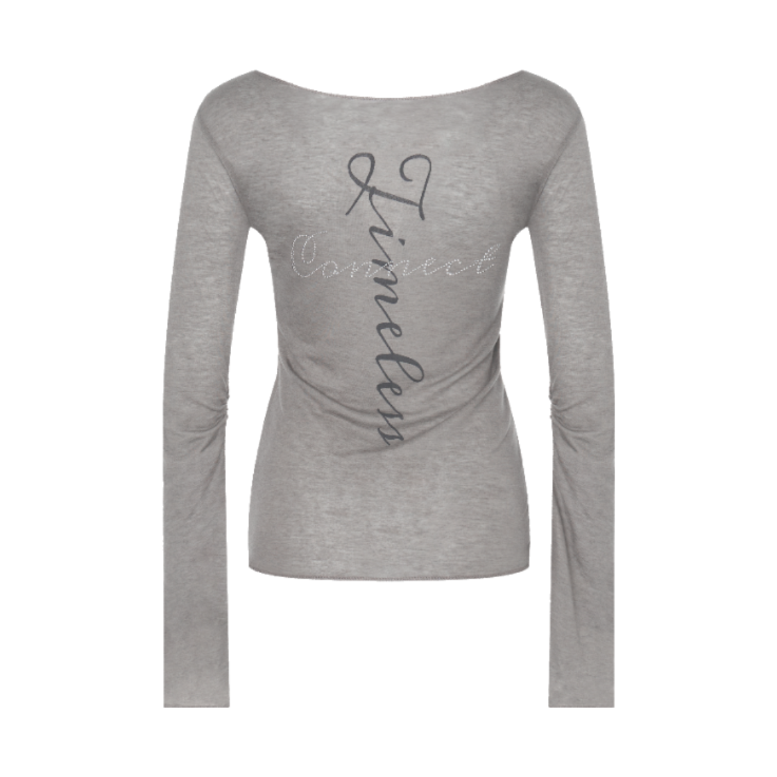 이유씨티 핫픽스 보트넥 롱 슬리브 탑 - 카키(EUCT Hotfix Boat Neck Long Sleeve Top - Khaki) - 2