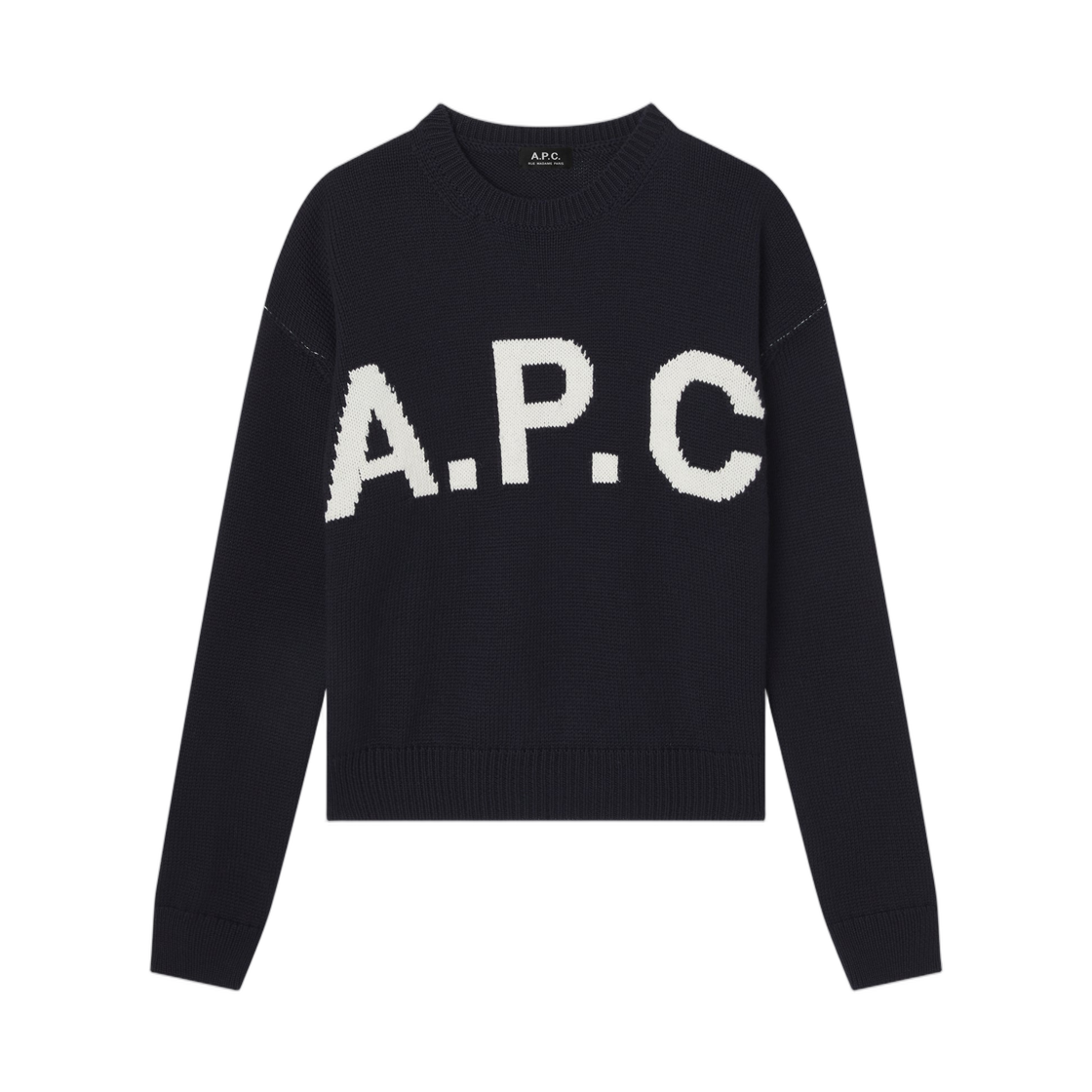 WOASL-M23009-IAK A.P.C. Logo A.P.C. Jumper Dark Navy