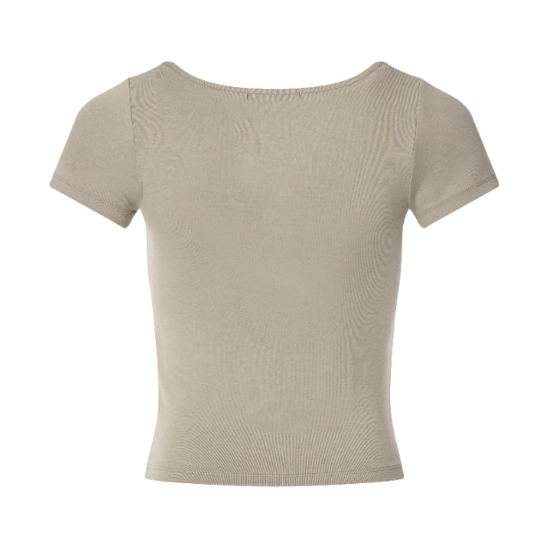 이유씨티 스퀘어넥 피티드 크롭 탑 - 베이지(EUCT Square Neck Fitted Crop Top - Beige) - 2