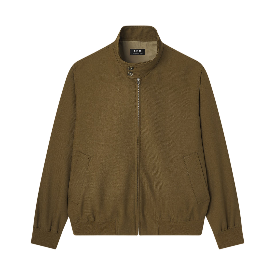 PSALP-H32047-JAA A.P.C. Zipped Jacket Khaki