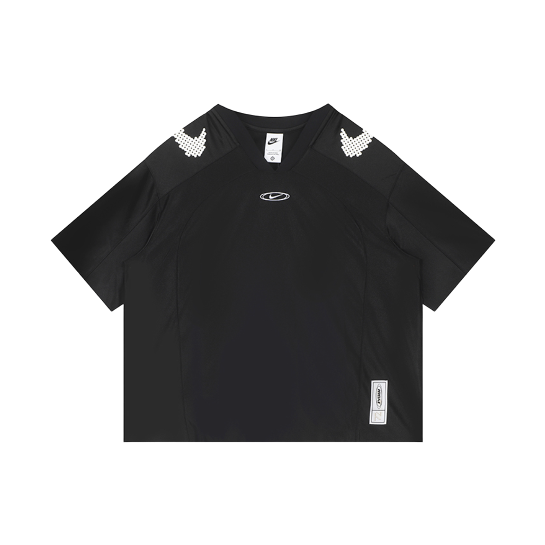 IQ6138-010 (W) Nike NSW Oversized Jersey Black Chalk (IQ6138-010)