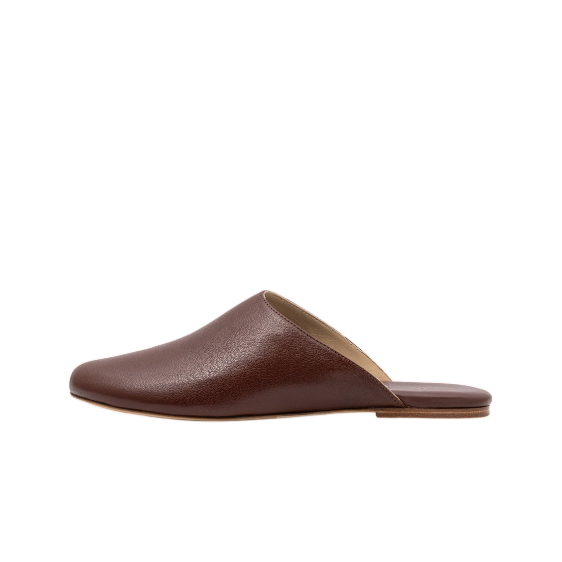 PXCBH-H53326-CAE A.P.C. Les Mules Marron Fonce