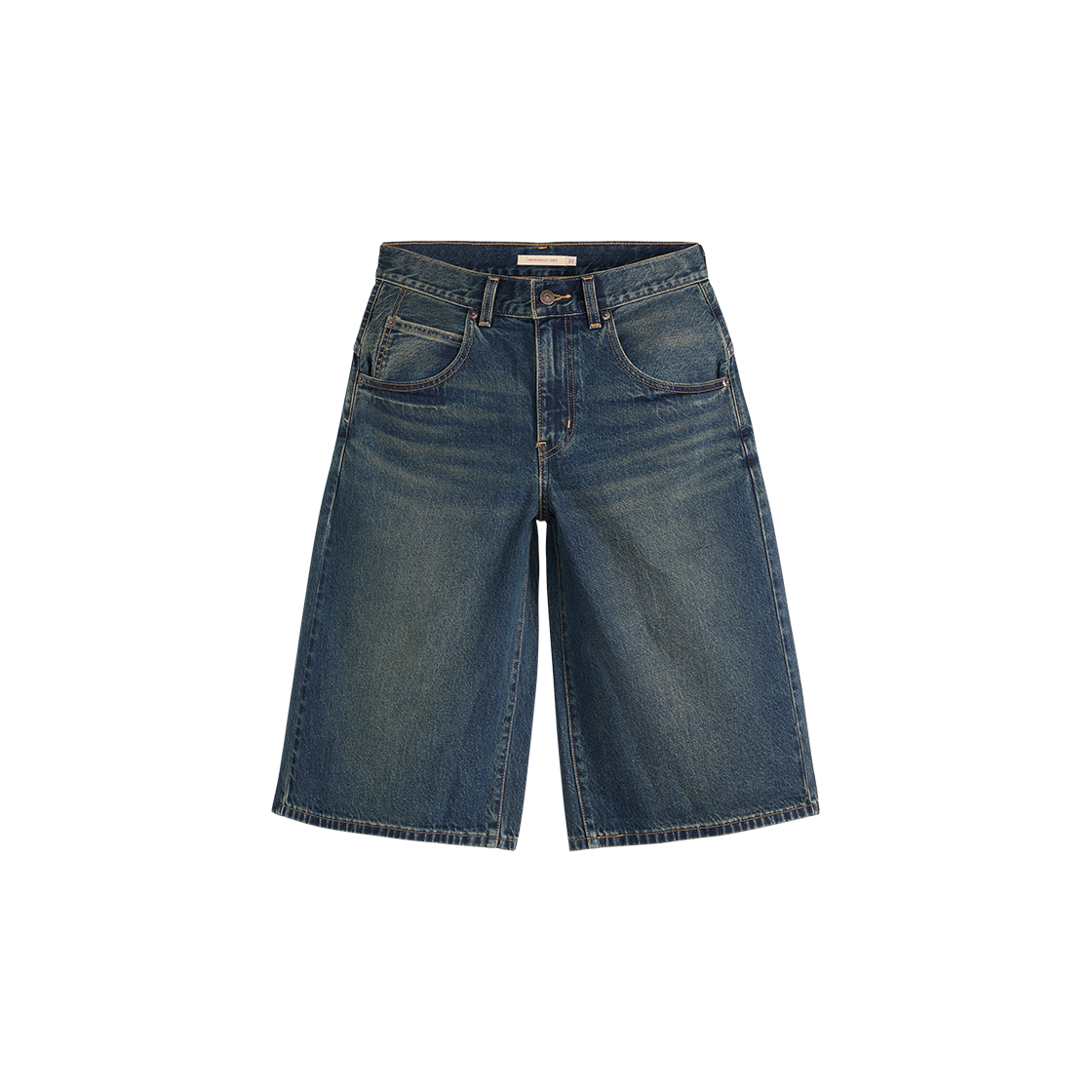 005DT-0017 Levi's Super Baggy Shorts Midium Indigo