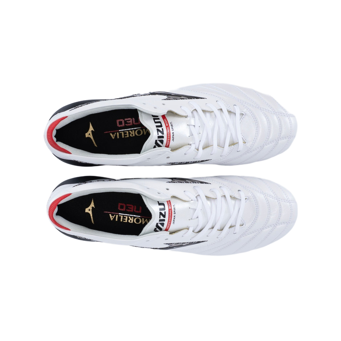 미즈노 모렐리아 네오 5 재팬 슈퍼 화이트 펄 블랙(Mizuno Morelia Neo V Japan Super White Pearl Black) - 2