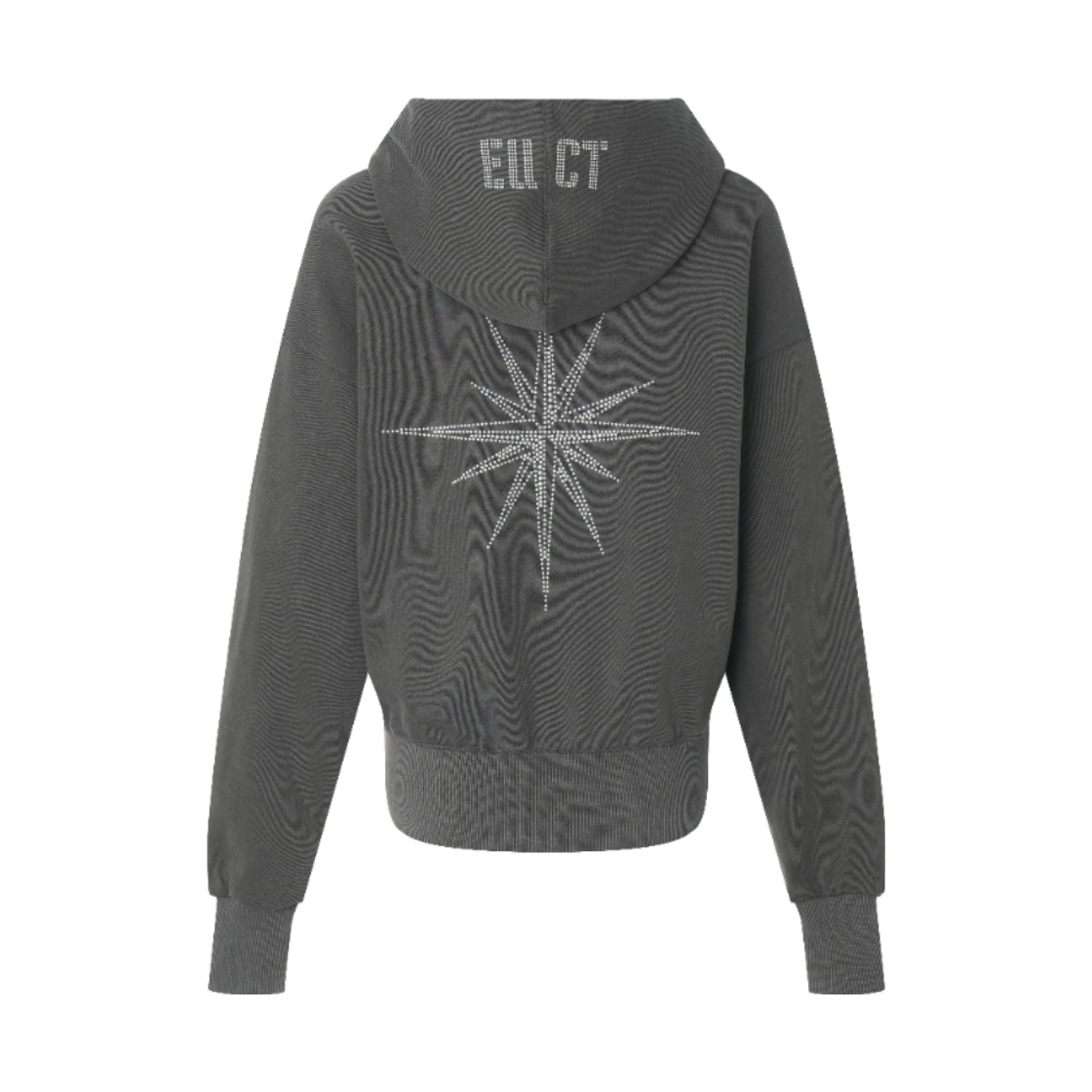 이유씨티 핫픽스 라인스톤 후드집업 - 차콜(EUCT Euct Hotfix Rhinestone Hood Zip Up - Chacoal) - 2