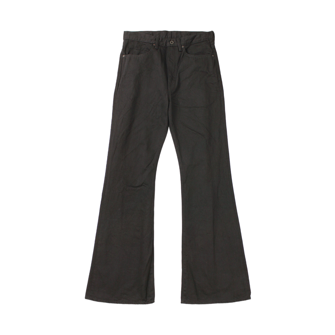 K2603LP058 Kapital 14 oz. Black x Black Denim 5-Pocket Okabellbo M's Black
