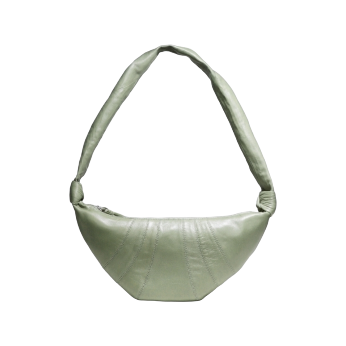 BG253-LL095-609 Lemaire Small Croissant Bag Soft Nappa Leather Sage