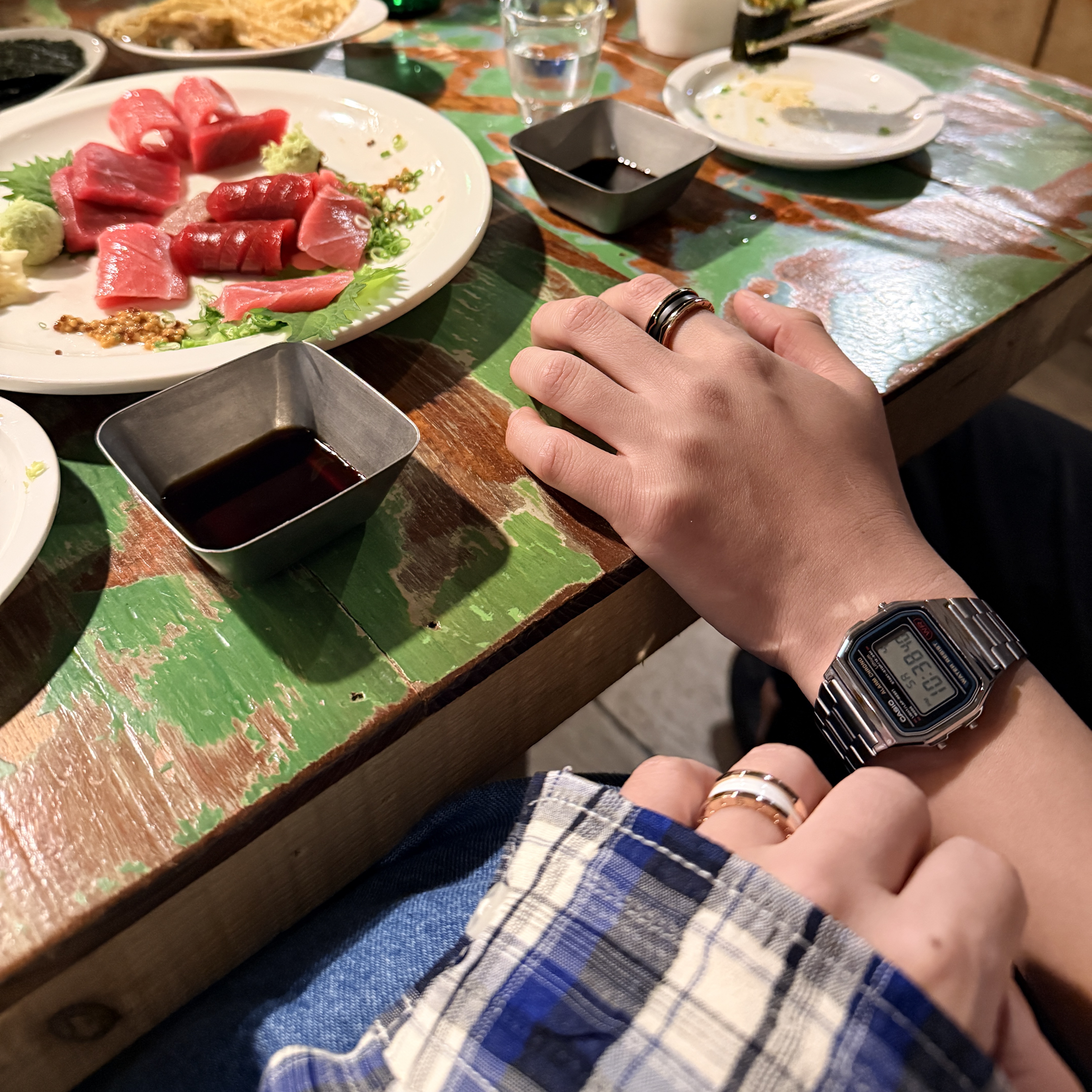 Casio A-158WA-1 착용 스타일