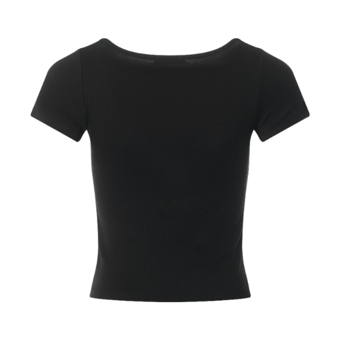 이유씨티 스퀘어넥 피티드 크롭 탑 - 블랙(EUCT Square Neck Fitted Crop Top - Black) - 2