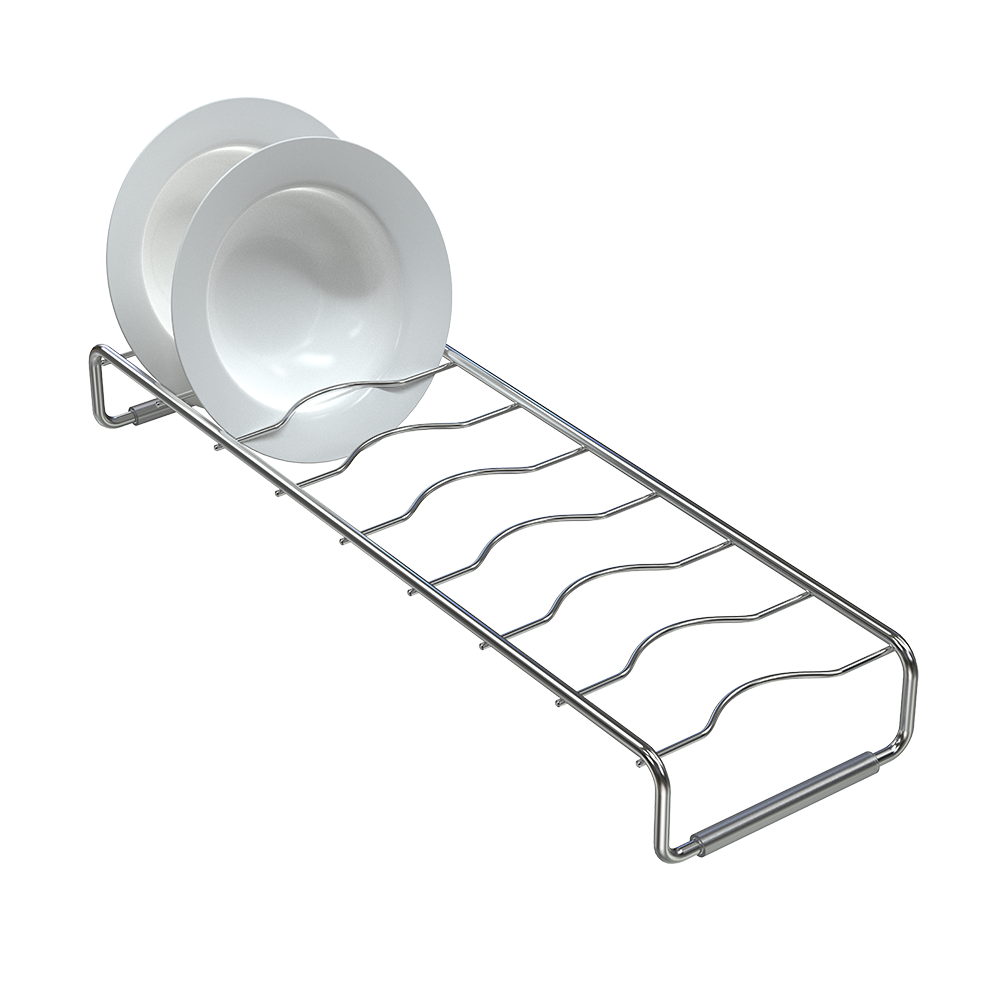 WA0866 Wagensteiger 304 Stainless Steel Haven Dish Organizer Rack (8 Slots)