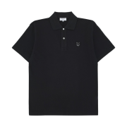 Maison Kitsune Bold Fox Head Patch Comfort Polo Black