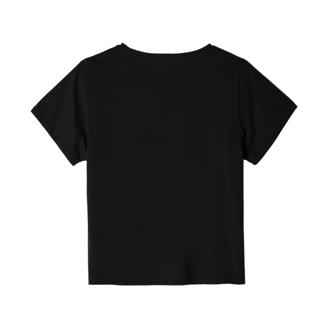 (W) 아비에무아 에센셜 오가닉 코튼 티셔츠 블랙((W) Aviemuah Essential Organic Cotton T-Shirt Black) - 2