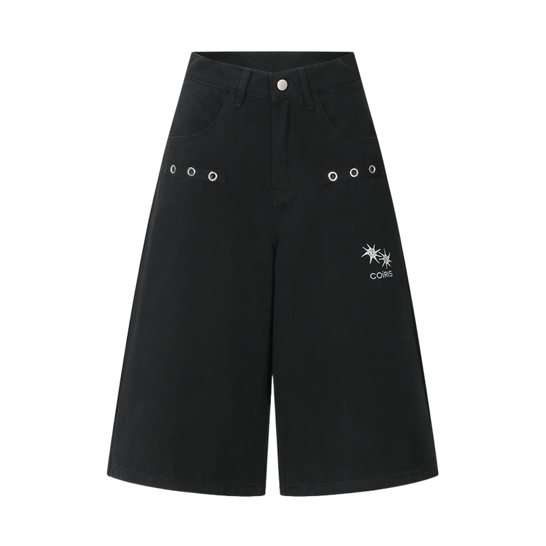 코이리스 드렌 백 더티 로고 버뮤다 팬츠 남녀공용 블랙(Coiris Dren Dirty Logo Bermuda Pants Unisex Black) - 2