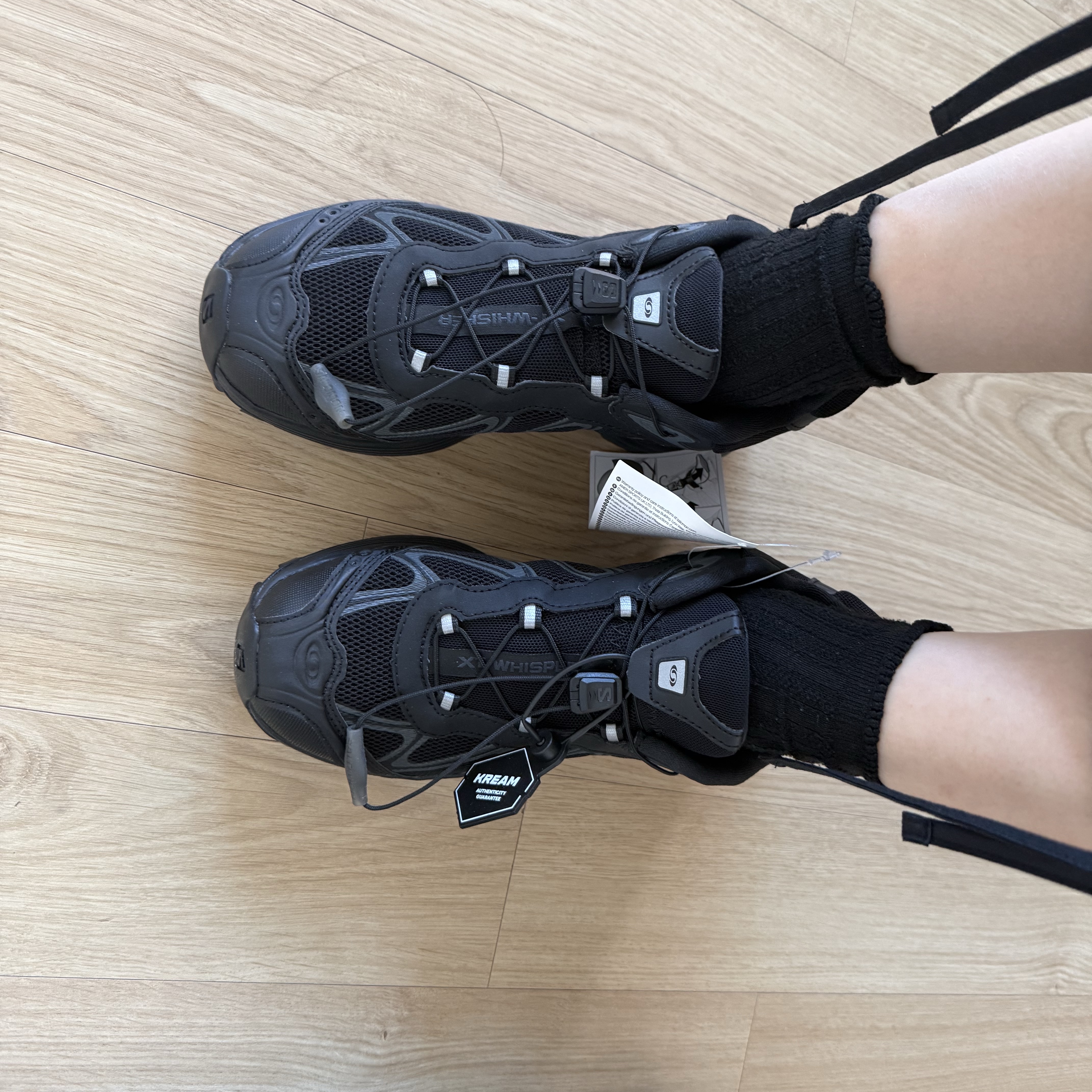 Salomon XT-Whisper Black Asphalt 착용 스타일