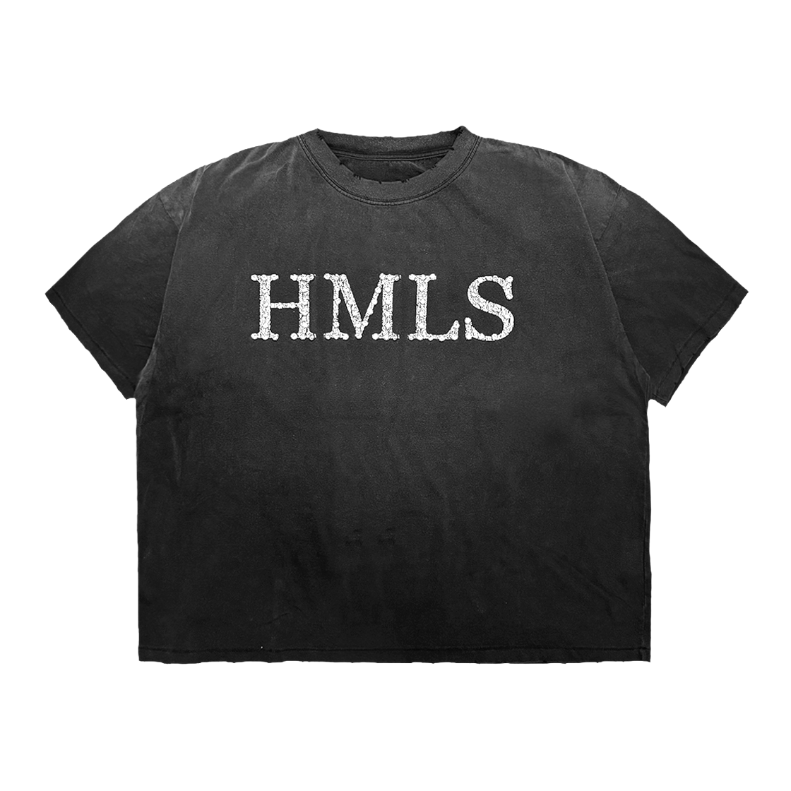 홈리스 에이치 엠 엘 에스 잼 로고 티 블랙(Hommless HMLS Gem Logo Tee Black)