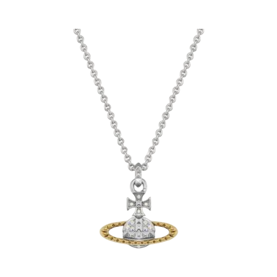 630203EG-02W204 Vivienne Westwood Mayfair Bas Relief Pendant Silver Gold