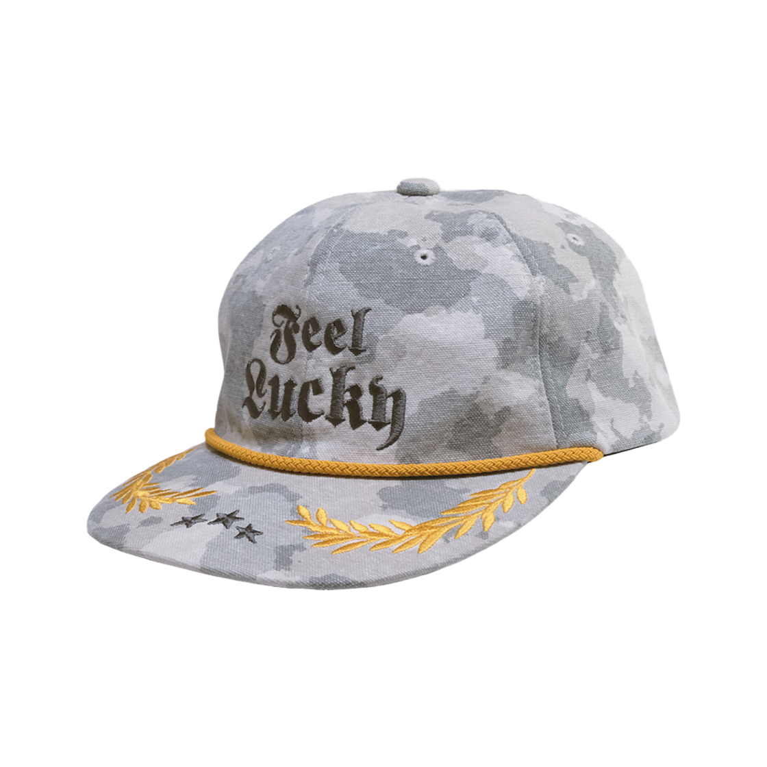 cap4 I FEEL LUCKY Security Cap Camo