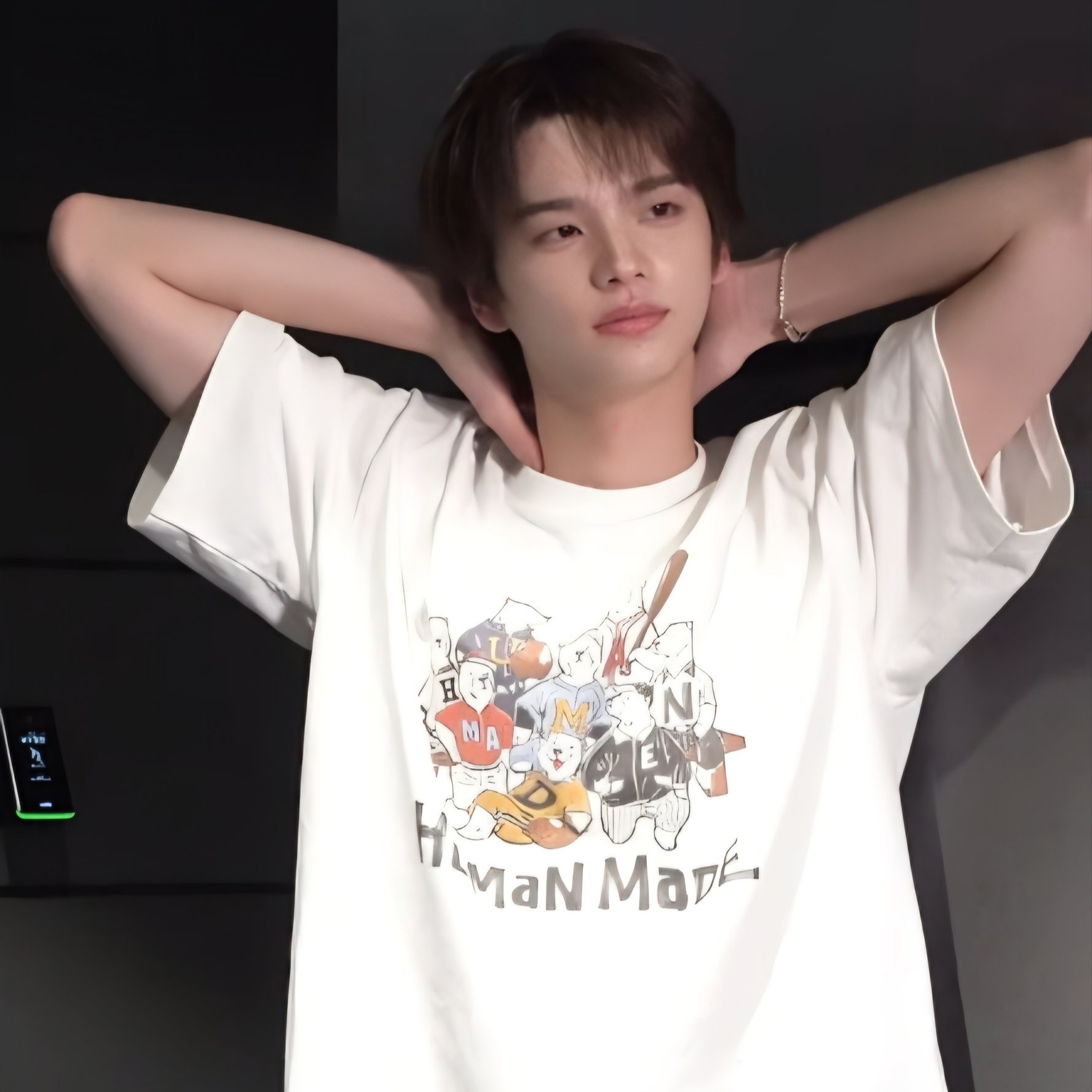 Human Made Graphic T-Shirt White 착용 스타일