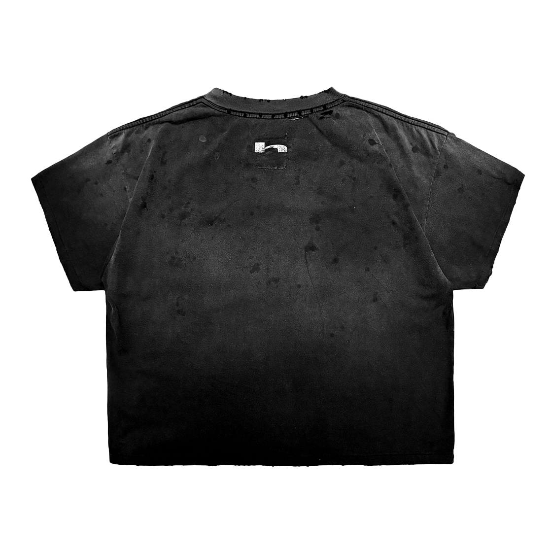 홈리스 페인트 스플레터 빈티지 포켓 티 블랙(Hommless Paint Splatter VTG Pocket Tee Black) - 2