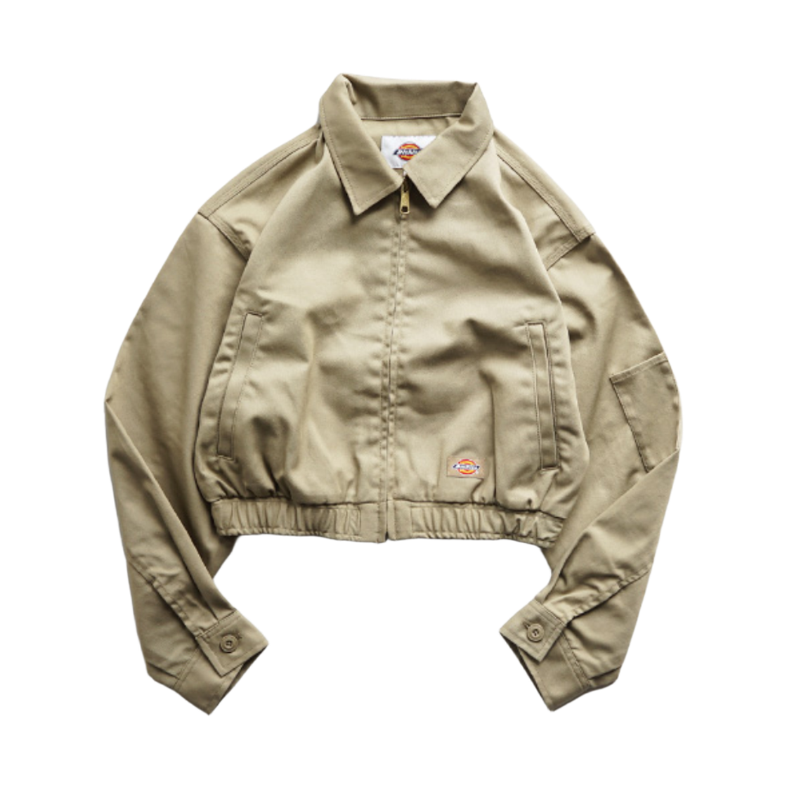 (W) 디키즈 크롭 아이젠하워 자켓 베이지((W) Dickies Cropped Eisenhower Jacket Beige)