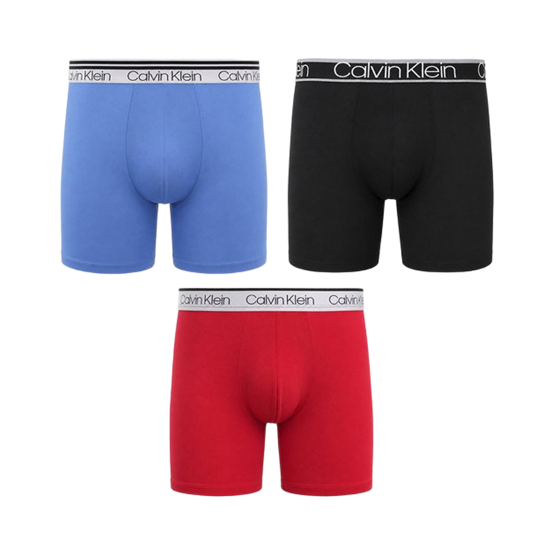 NP2837O620 Calvin Klein Micro Stretch 3-Pack Trunks Black Blue