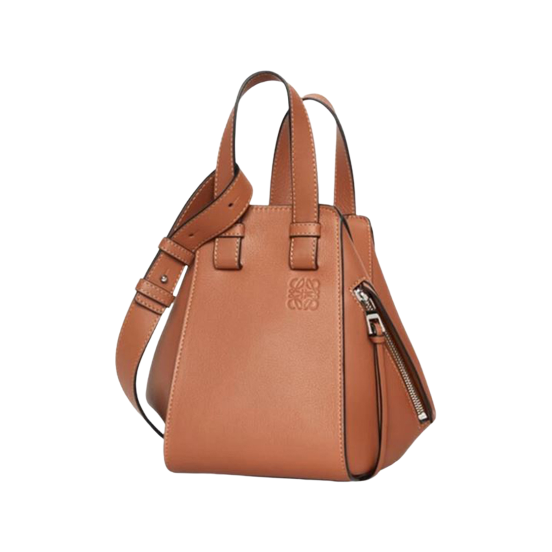 A538H13X10 2530 [20% 쿠폰] Loewe Compact Hammock Bag In Classic Calfskin Tan