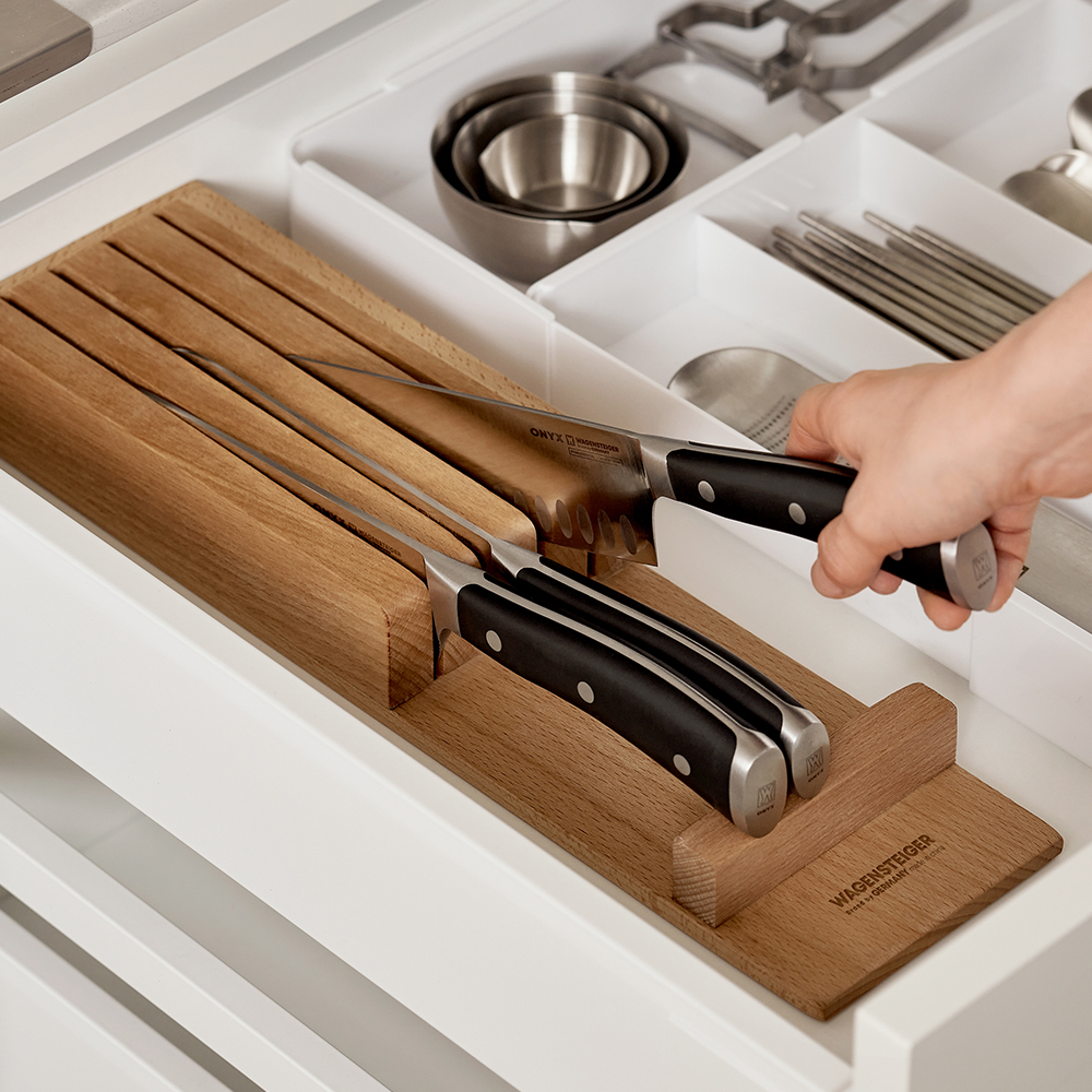바겐슈타이거 원목 홀츠 칼 식도 나이프 블록 6구(Wagensteiger Holz Wooden Knife Block (6-Slot)) - 4