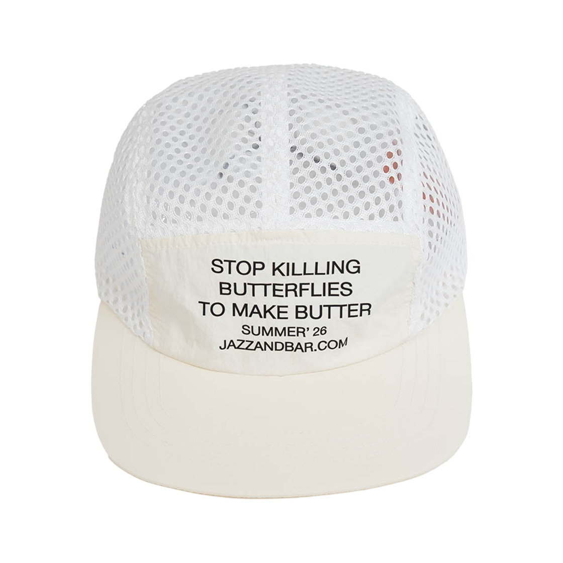 재즈앤바 메쉬 캠프 캡 버터플라이 크림(JAZZANDBAR Mesh Camp Cap Butterfly Cream) - 3