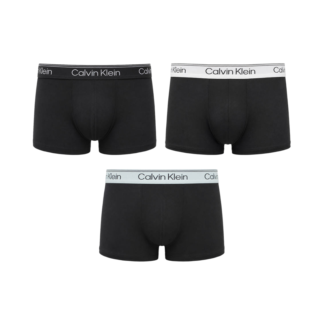 NB4409003 Calvin Klein Micro Stretch 3-Pack Briefs Low Rise Trunks Black
