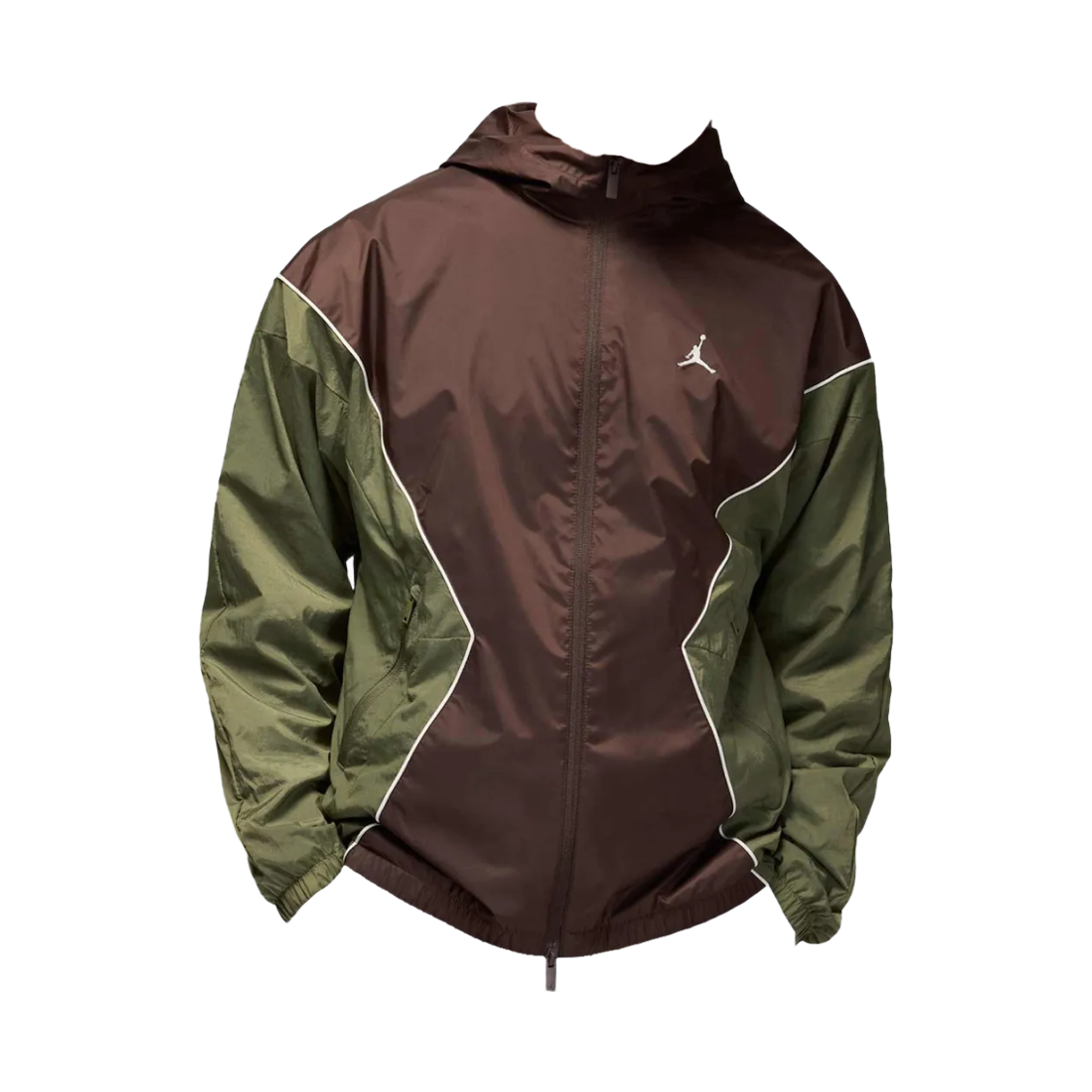 HF9333-237 Jordan Brooklyn Hooded Draft Jacket Baroque Brown Medium Olive (HF9333-237)