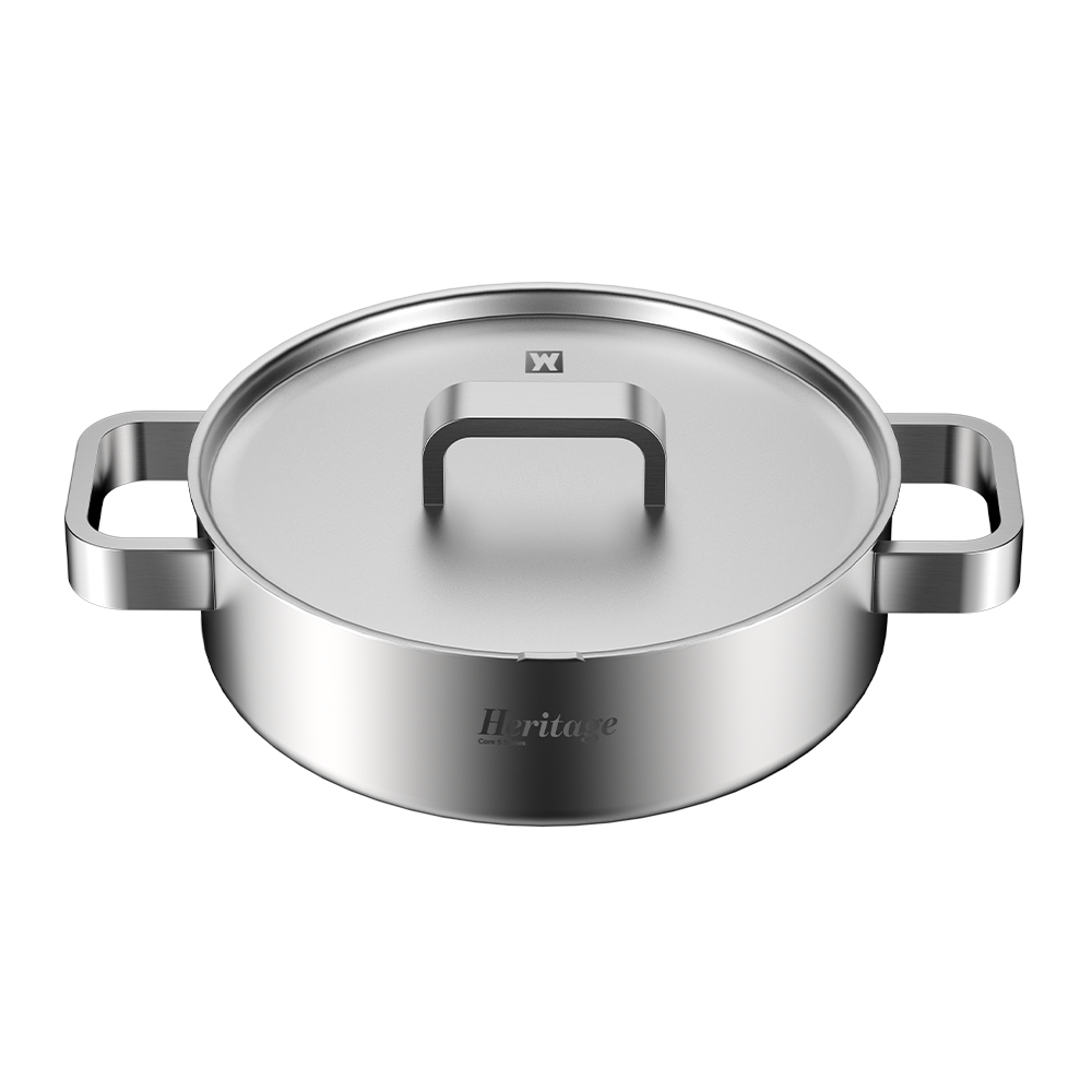 WA0845 Wagensteiger Core5 Heritage 316 Stainless Steel Induction Hot Pot (24cm)