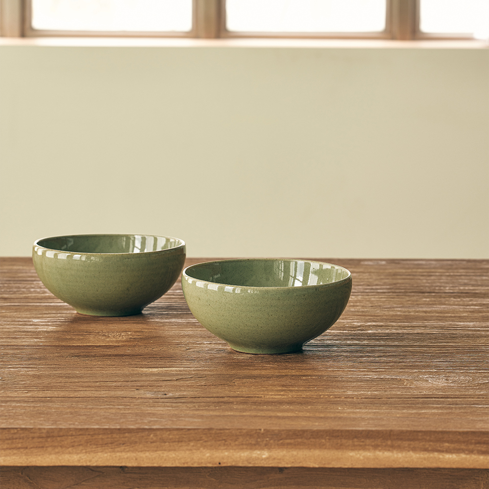 소소모소 달소담 쑥빛 대접(SOSOMOSO dalsodam green bowl M) - 2
