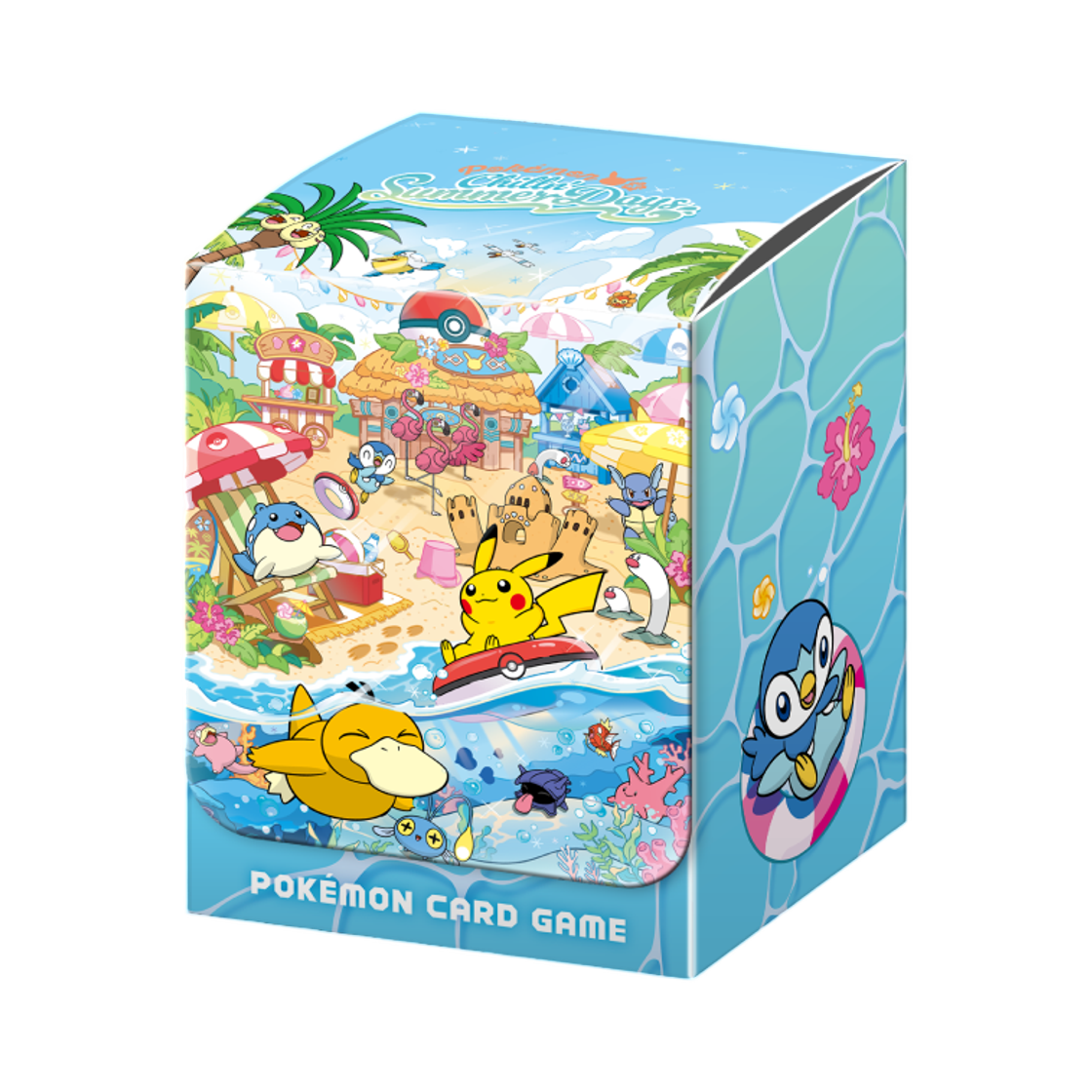 포켓몬 TCG 포켓몬 칠링 써머 데이즈 칠링 비치 덱 케이스(Pokemon TCG Pokemon Chillin Summer Days Chilling Beach Deck Case)