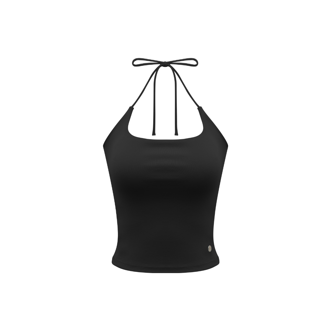 도로시와 풀샷몰드 홀터 스트랩 캡나시 - 블랙(Dorosiwa Full-Shot Halter Strap Cap Sleeveless - Black) - 1