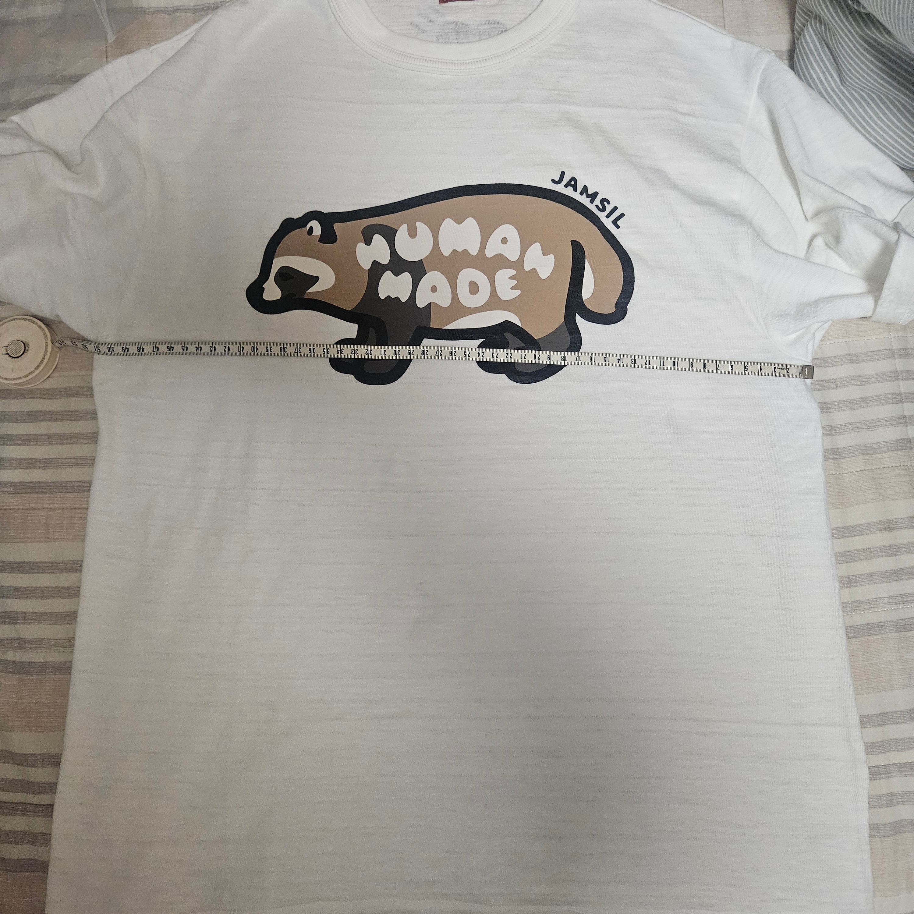 Human Made Animal Graphic T-Shirt Jamsil White 착용 스타일 - 2