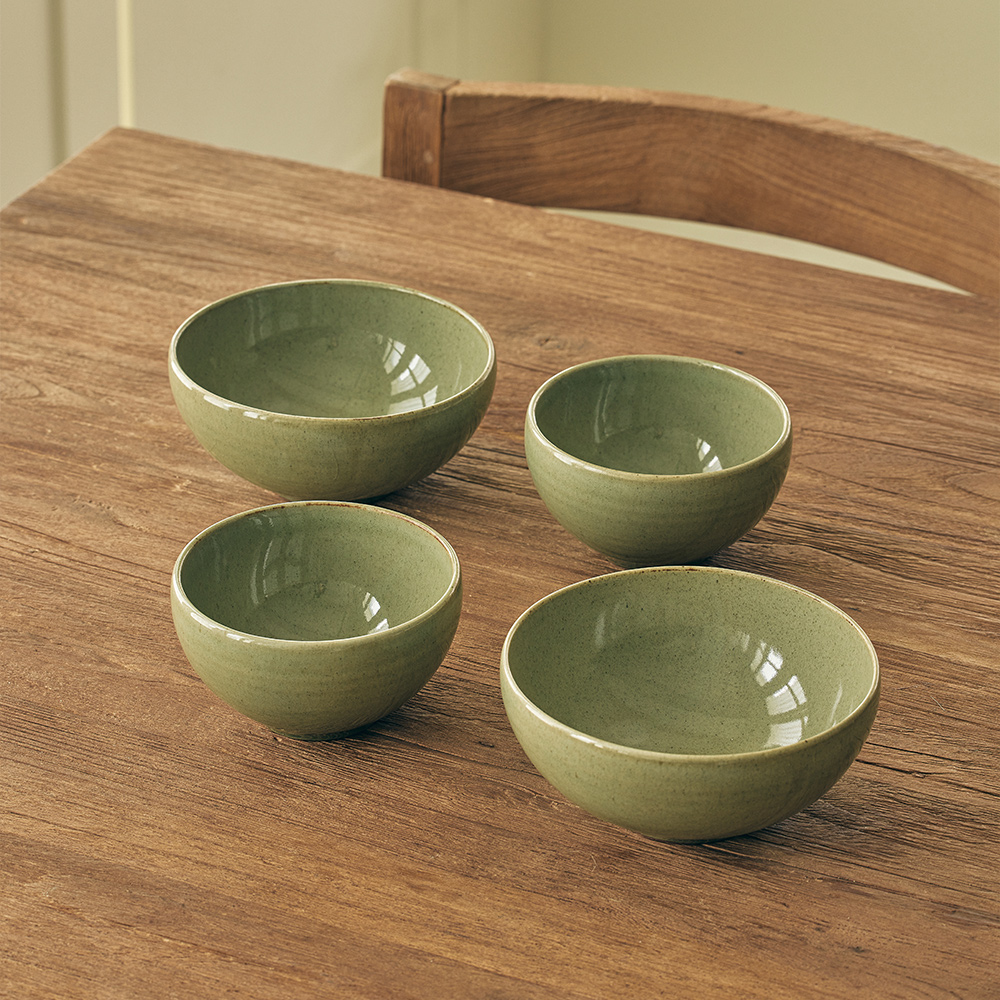 소소모소 달소담 쑥빛 공기대접세트 2인(SOSOMOSO dalsodam bowl set 4p) - 2