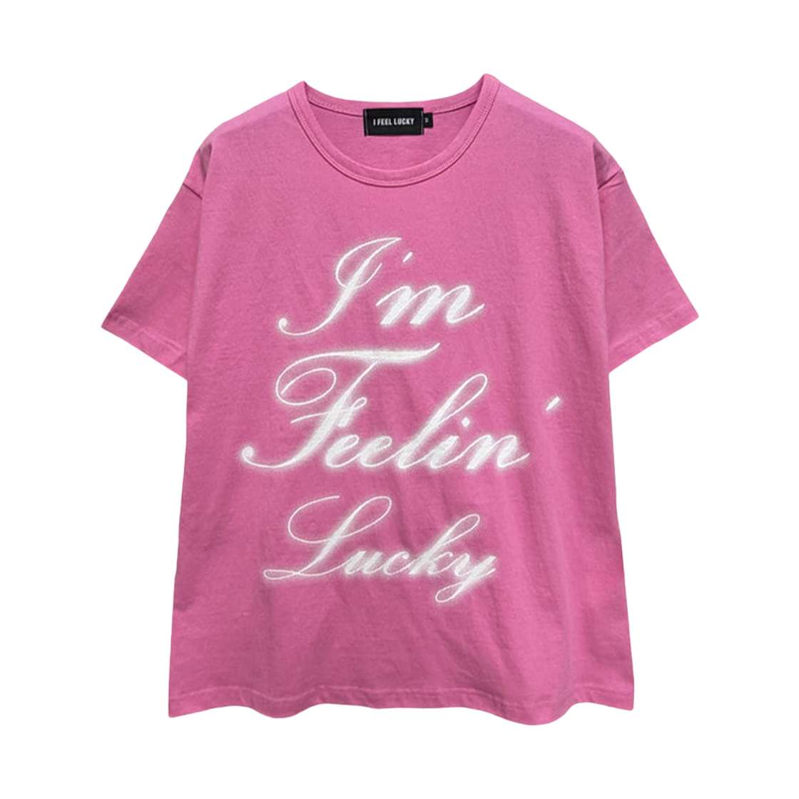 아이필럭키 필린 럭키 티셔츠 핑크(I FEEL LUCKY Feelin' Lucky T-Shirt Pink) - 1