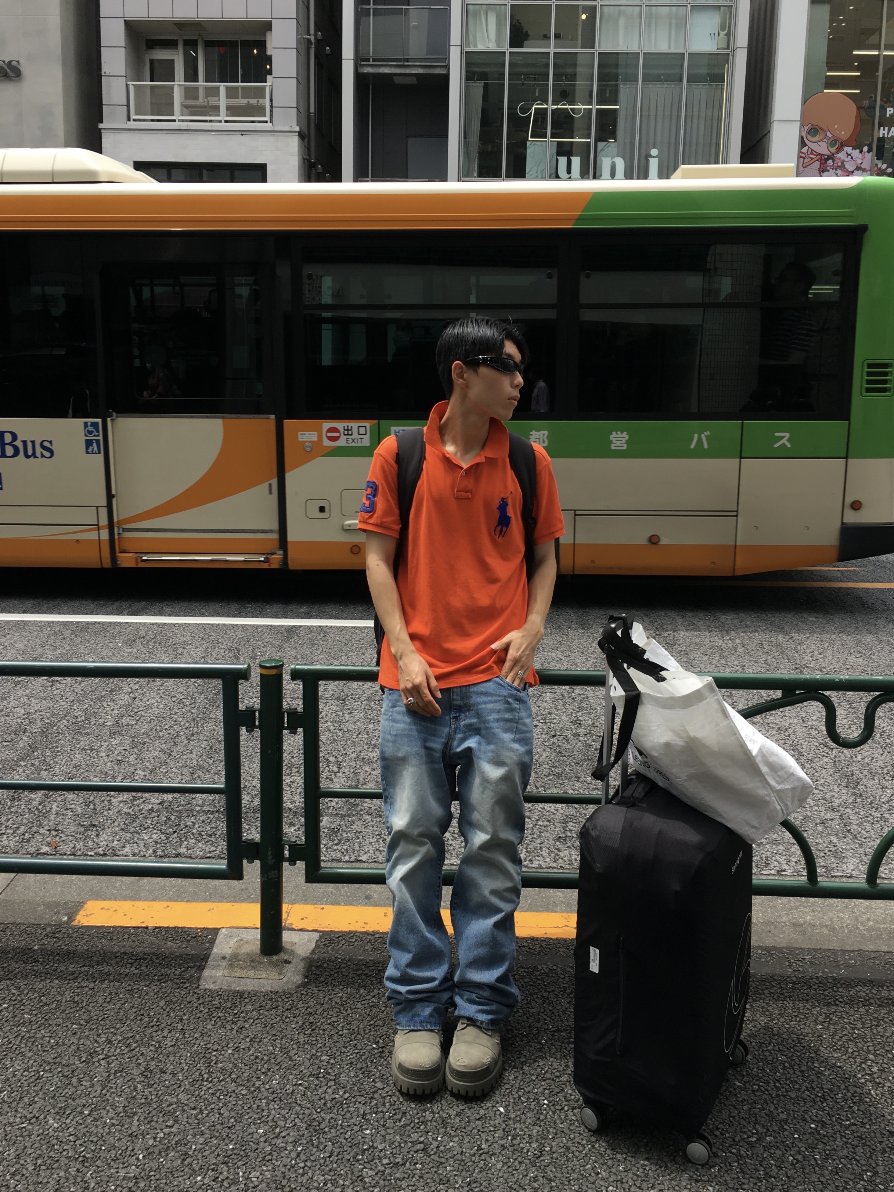 Balenciaga Combat Strike 20mm Boot Kaki, Farfromwhat Far Aged Flare Jeans Light Blue 착용 스타일 - 1