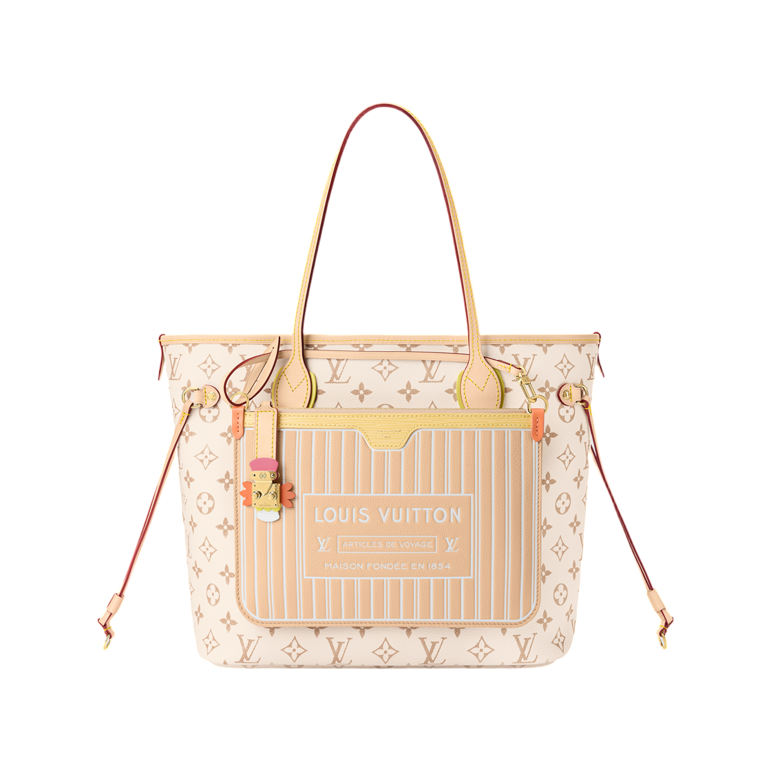 M2A095 Louis Vuitton Neverfull Inside Out MM LV Crafty Monogram Dune