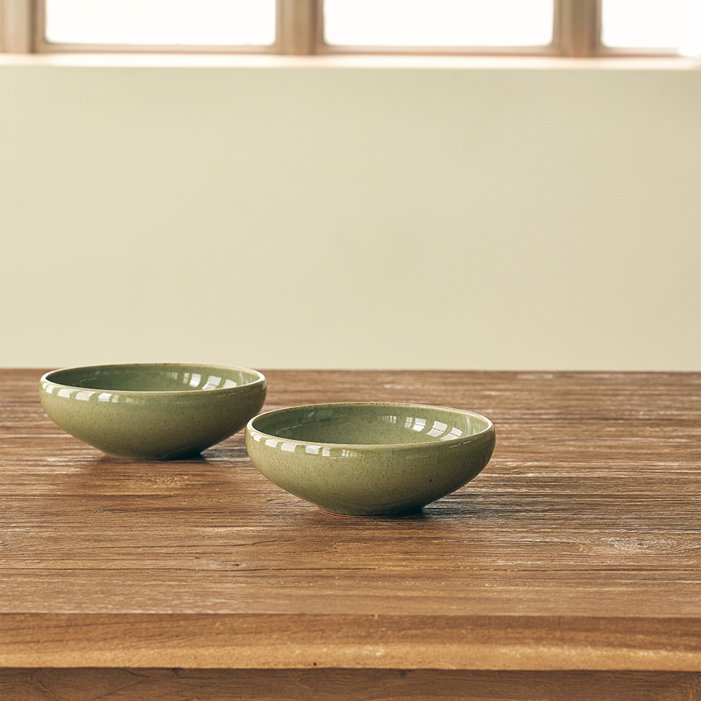 소소모소 달소담 쑥빛 찬기 대(SOSOMOSO dalsodam green side plate L) - 2