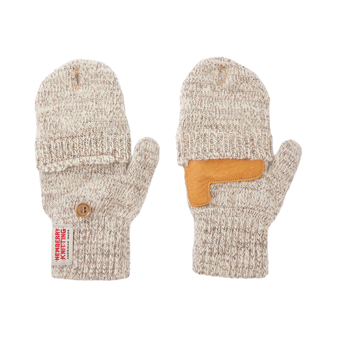뉴베리니팅 사슴가죽 글로밋 니트 장갑 오트밀(Newberry Knitting Deerskin Glomit Knit Gloves Oatmeal) - 2