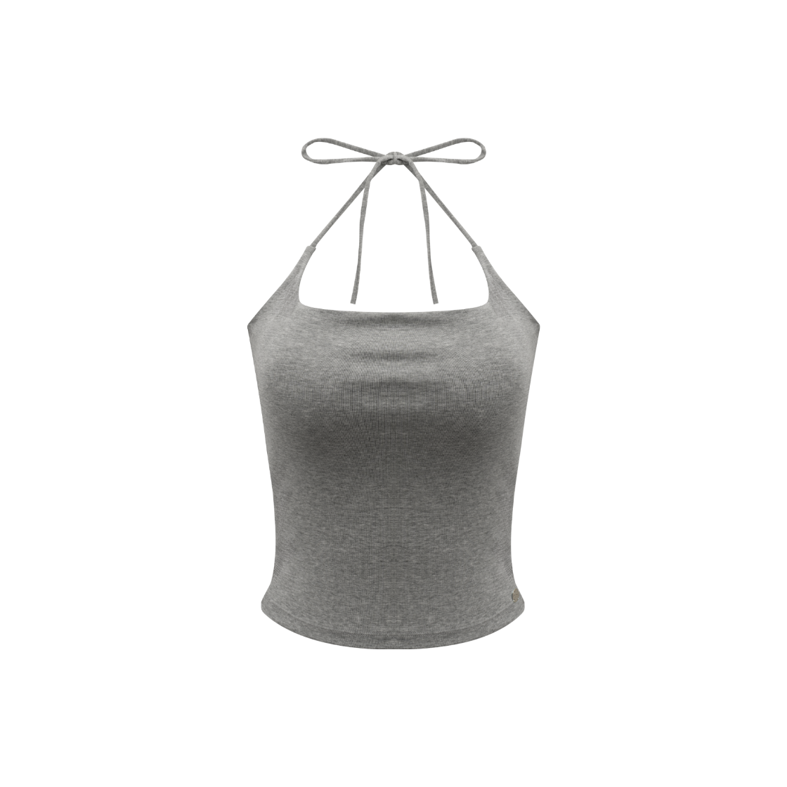 도로시와 풀샷몰드 홀터 스트랩 캡나시 - 멜란지그레이(Dorosiwa Full-Shot Halter Strap Cap Sleeveless - Melange Gray)