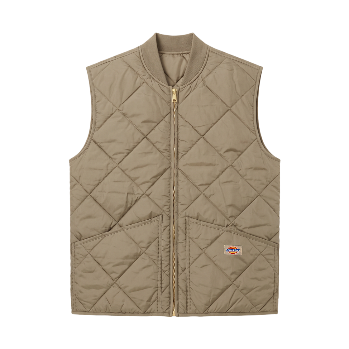 디키즈 다이아몬드 퀼티드 나일론 베스트 베이지(Dickies Diamond Quilted Nylon Vest Beige)